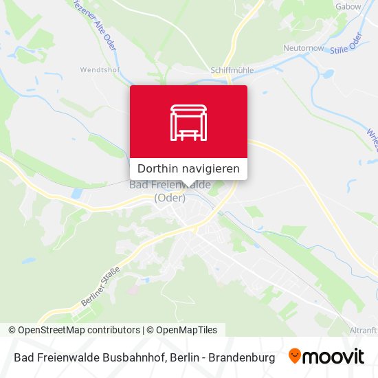 Bad Freienwalde Busbahnhof Karte
