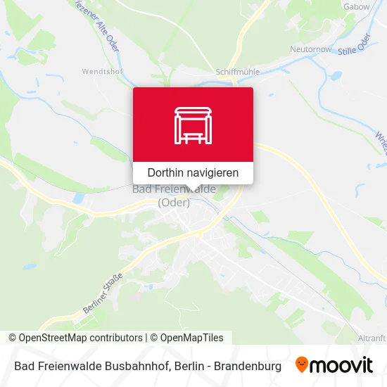 Bad Freienwalde Busbahnhof Karte