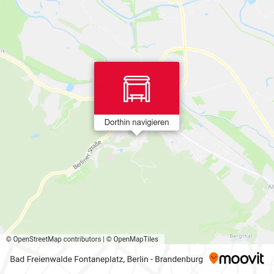 Bad Freienwalde Fontaneplatz Karte