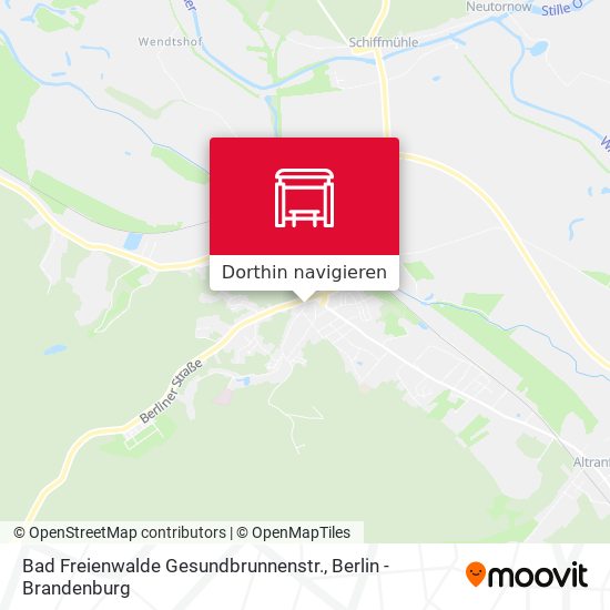 Bad Freienwalde Gesundbrunnenstr. Karte
