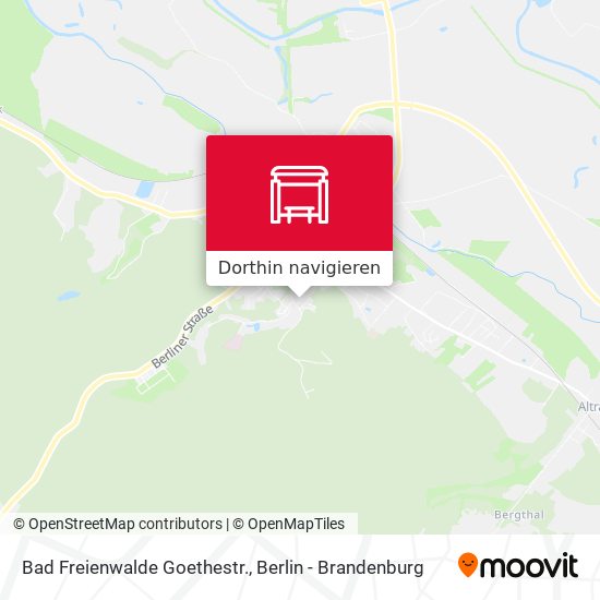 Bad Freienwalde Goethestr. Karte