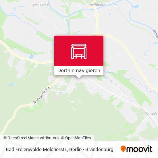 Bad Freienwalde Melcherstr. Karte
