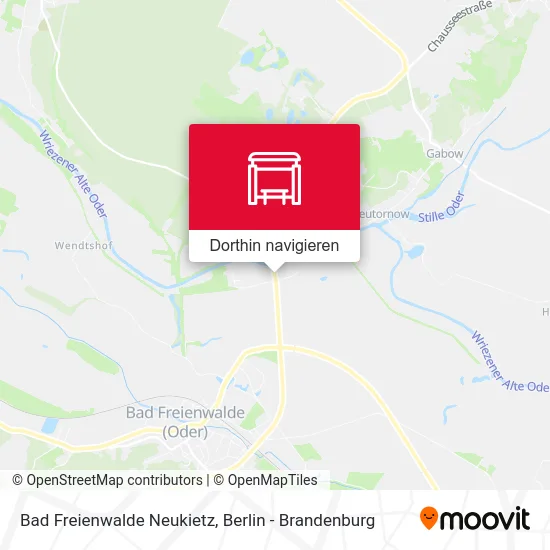 Bad Freienwalde Neukietz Karte