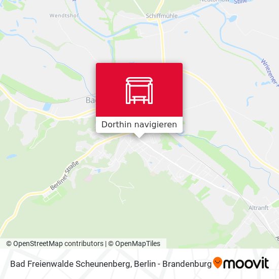 Bad Freienwalde Scheunenberg Karte