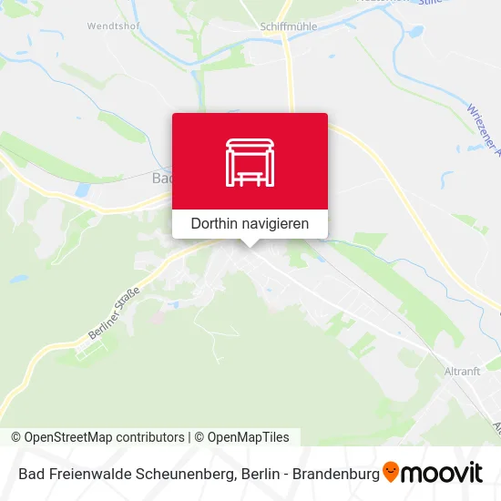 Bad Freienwalde Scheunenberg Karte