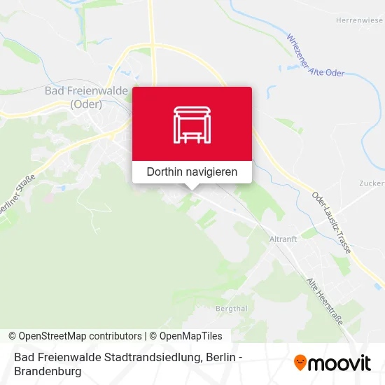 Bad Freienwalde Stadtrandsiedlung Karte