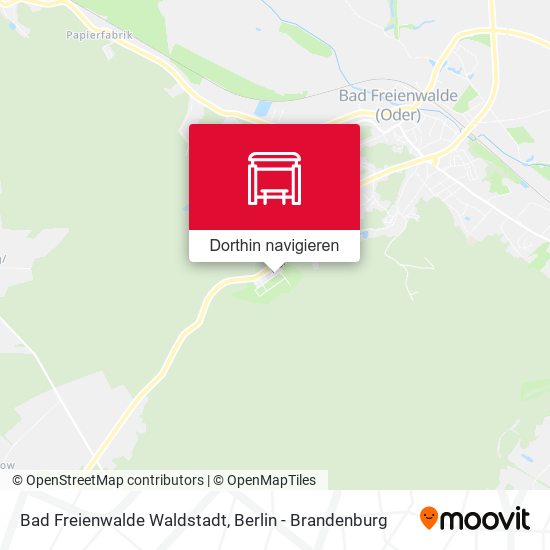 Bad Freienwalde Waldstadt Karte
