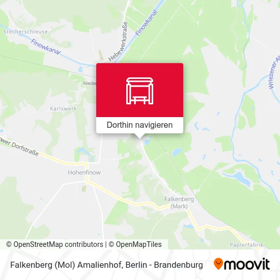 Falkenberg (Mol) Amalienhof Karte