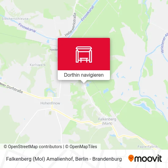 Falkenberg (Mol) Amalienhof Karte