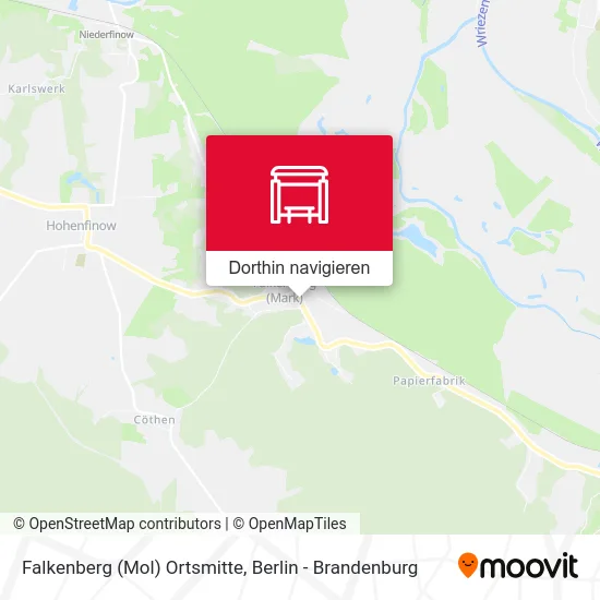 Falkenberg (Mol) Ortsmitte Karte