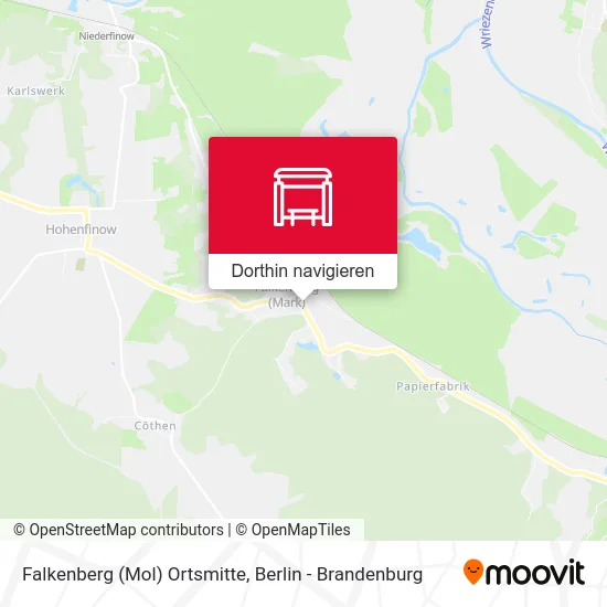 Falkenberg (Mol) Ortsmitte Karte