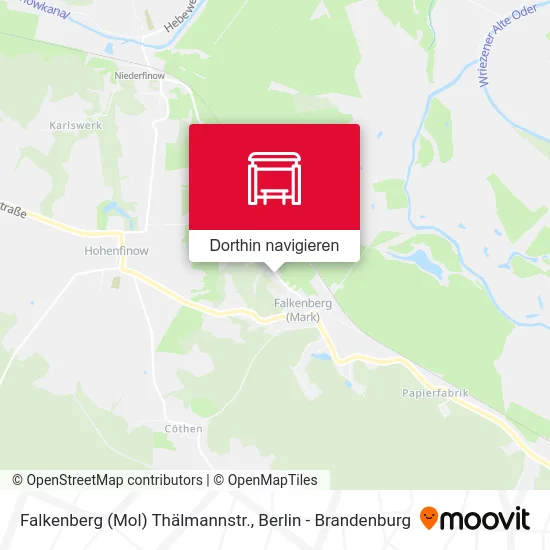 Falkenberg (Mol) Thälmannstr. Karte