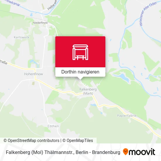 Falkenberg (Mol) Thälmannstr. Karte