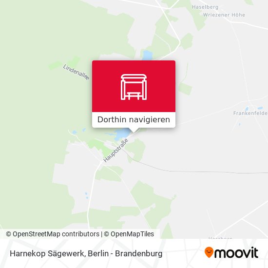 Harnekop Sägewerk Karte