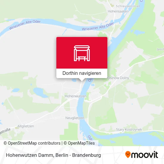 Hohenwutzen Damm Karte