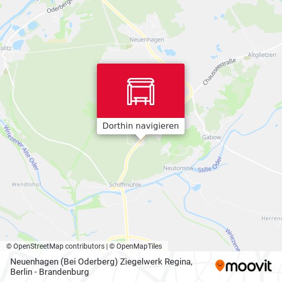 Neuenhagen (Bei Oderberg) Ziegelwerk Regina Karte