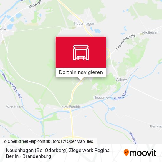 Neuenhagen (Bei Oderberg) Ziegelwerk Regina Karte