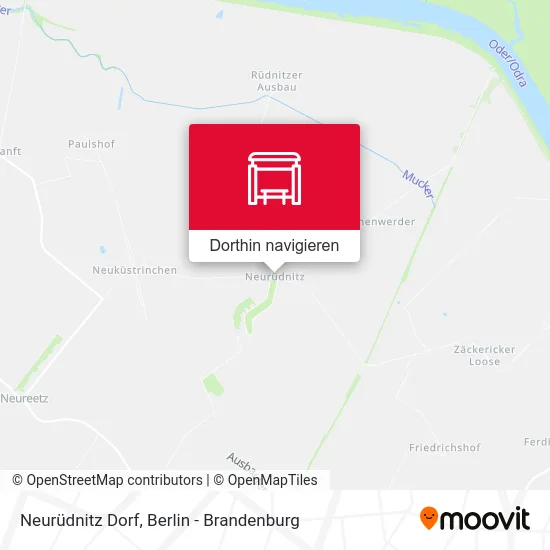 Neurüdnitz Dorf Karte