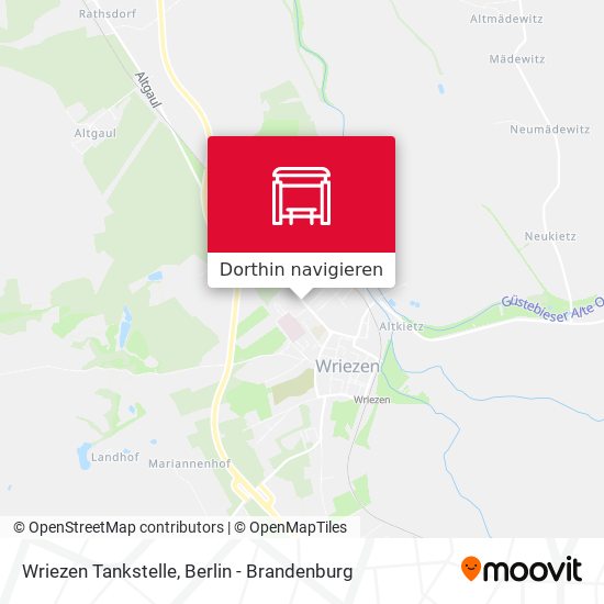 Wriezen Tankstelle Karte