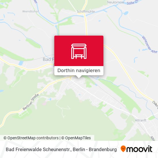 Bad Freienwalde Scheunenstr. Karte