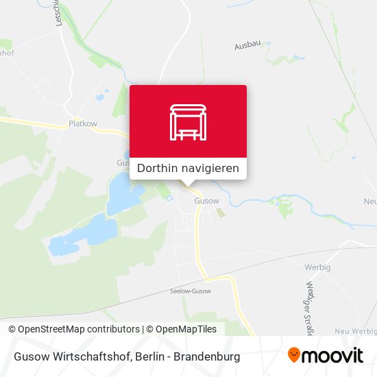 Gusow Wirtschaftshof Karte