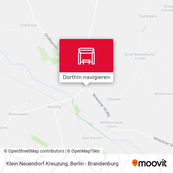 Klein Neuendorf Kreuzung Karte