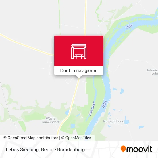 Lebus Siedlung Karte
