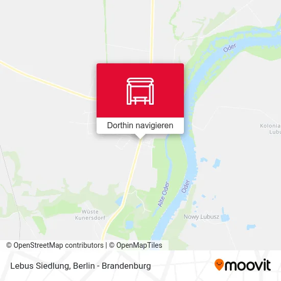 Lebus Siedlung Karte