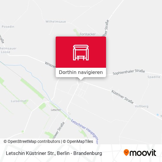 Letschin Küstriner Str. Karte