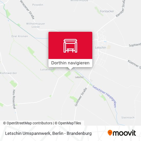 Letschin Umspannwerk Karte