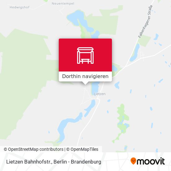Lietzen Bahnhofstr. Karte