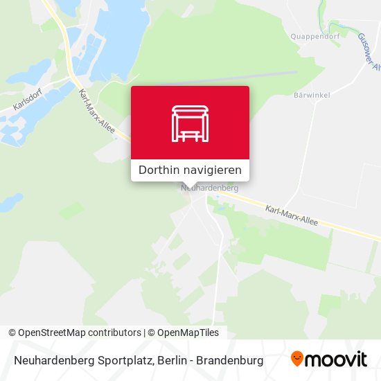 Neuhardenberg Sportplatz Karte