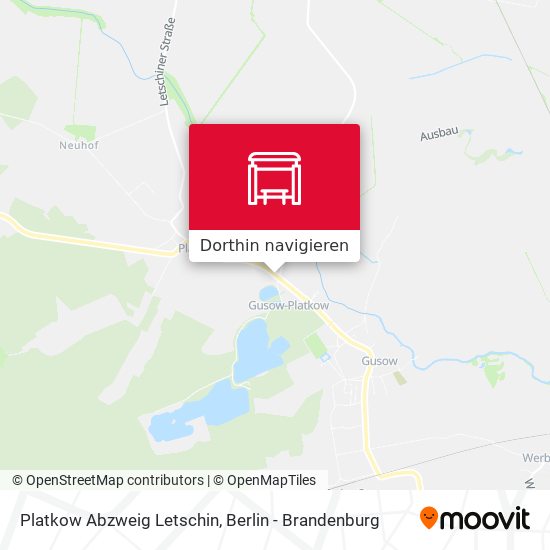 Platkow Abzweig Letschin Karte