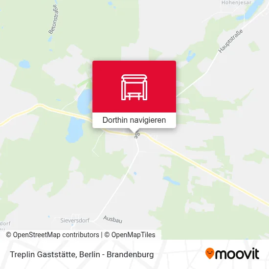 Treplin Gaststätte Karte