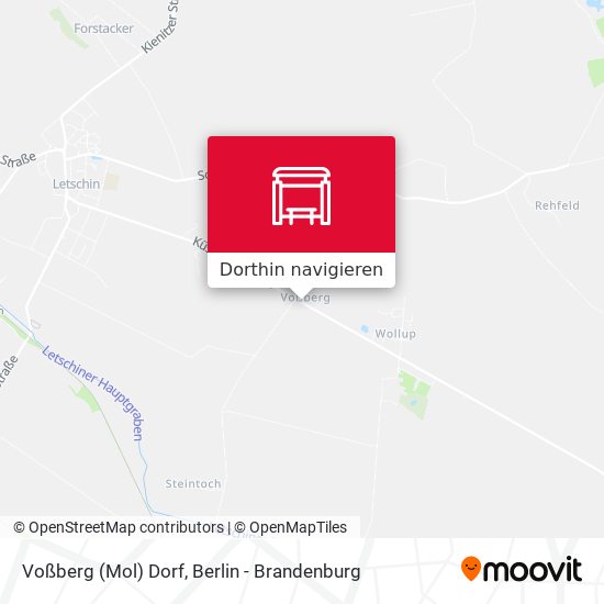 Voßberg (Mol) Dorf Karte