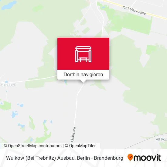 Wulkow (Bei Trebnitz) Ausbau Karte