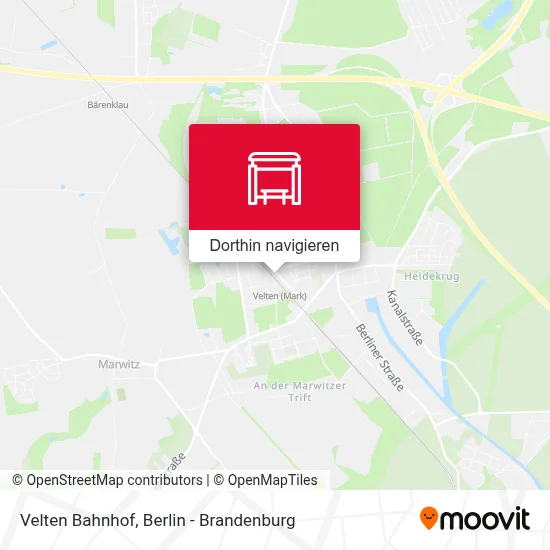 Velten Bahnhof Karte
