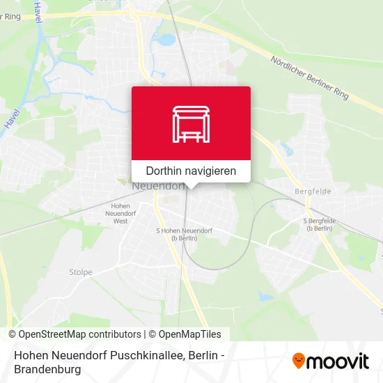 Hohen Neuendorf Puschkinallee Karte