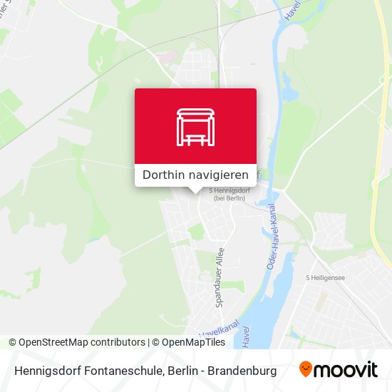Hennigsdorf Fontaneschule Karte