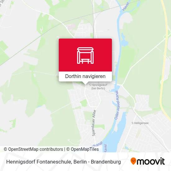 Hennigsdorf Fontaneschule Karte