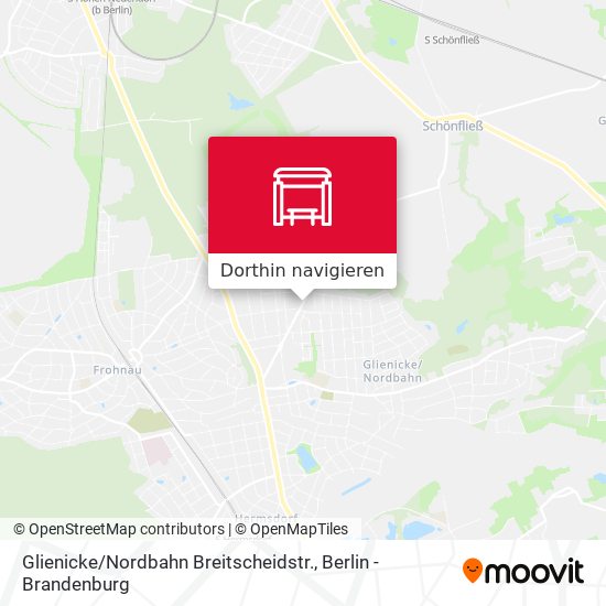 Glienicke / Nordbahn Breitscheidstr. Karte