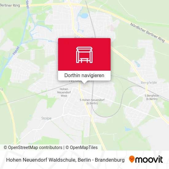 Hohen Neuendorf Waldschule Karte