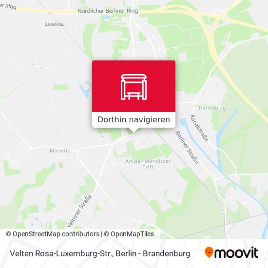 Velten Rosa-Luxemburg-Str. Karte