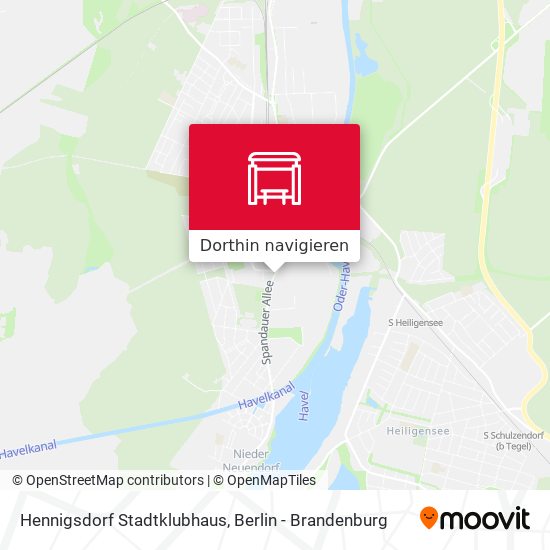 Hennigsdorf Stadtklubhaus Karte