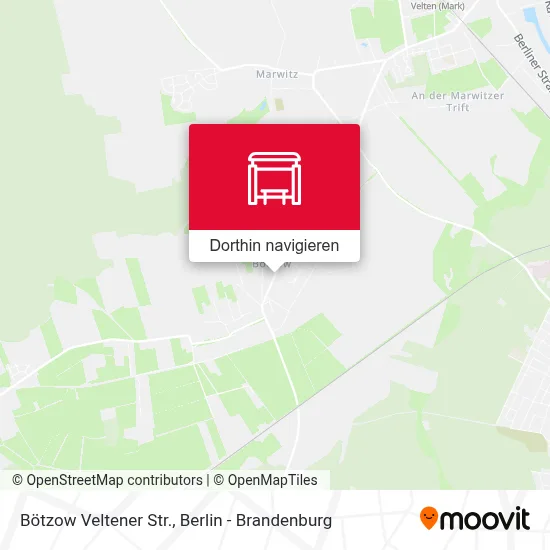 Bötzow Veltener Str. Karte