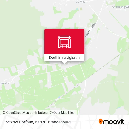 Bötzow Dorfaue Karte