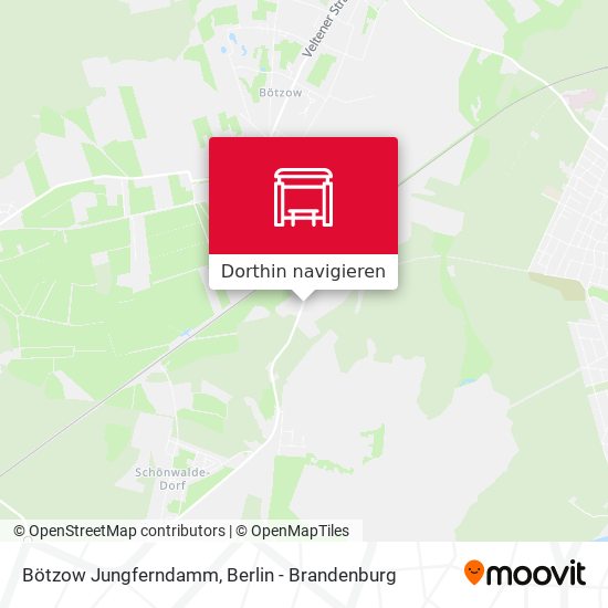 Bötzow Jungferndamm Karte