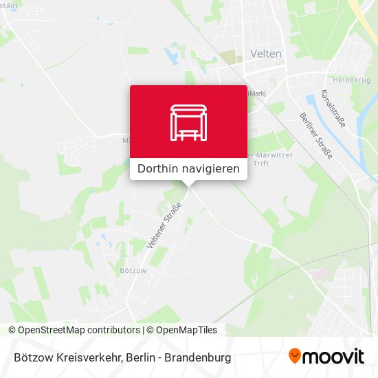 Bötzow Kreisverkehr Karte