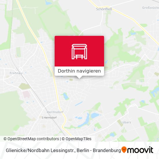 Glienicke/Nordbahn Lessingstr. Karte