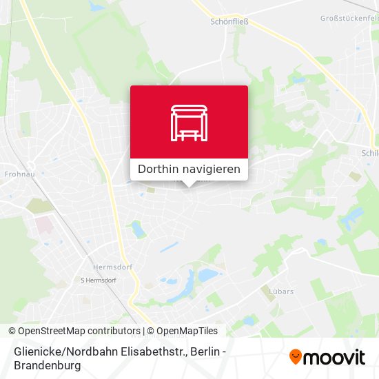 Glienicke / Nordbahn Elisabethstr. Karte
